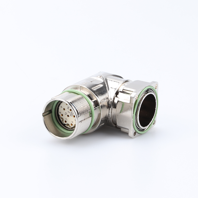 M23組裝式母頭金屬彎頭，信號類