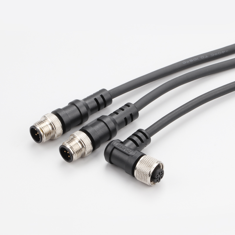 工業(yè)傳感器 M12注塑接線 防水航空插頭	