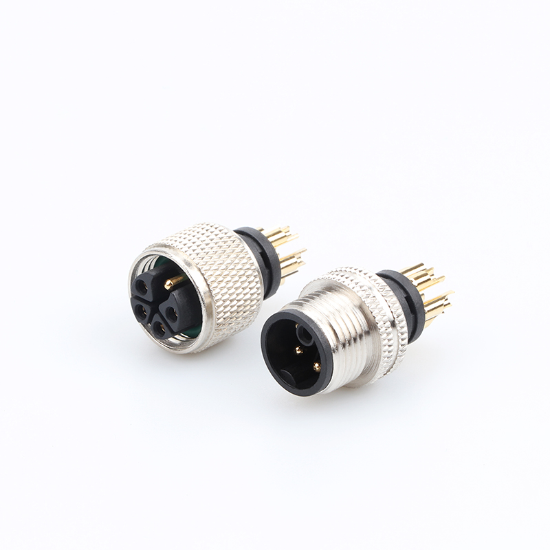 M12 K編碼 公端/母端屏蔽插頭